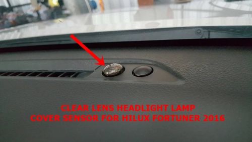 Toyota hilux fortuner 2016 clear lens headlight lamp sensor cover