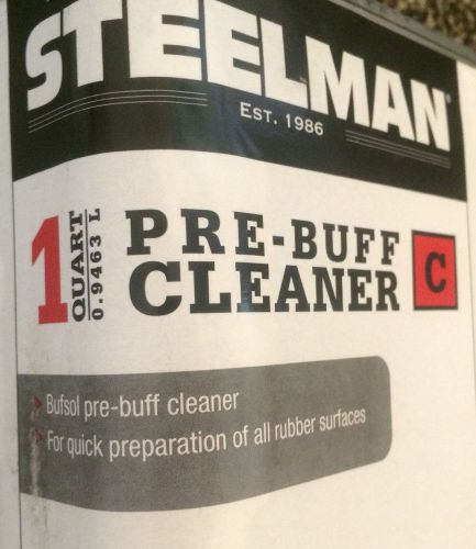 Steelman g10110 bufsol pre-buff cleaner - 1 quart new free shipping! tire repair