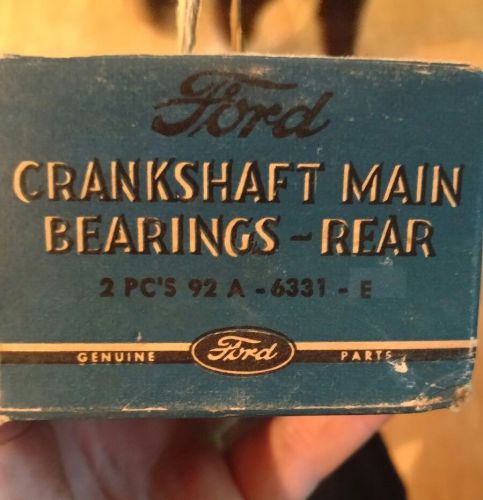 Nos oem 1940 ford crankshaft main bearings 92a-6331-e .005&#034; undersized