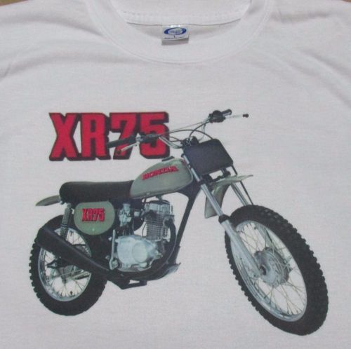 1973 honda xr75 graphic t-shirt - sharp vintage image - classic motocross mini