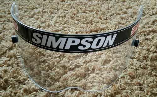 Clear simpson replacement helmet shield #1020-12