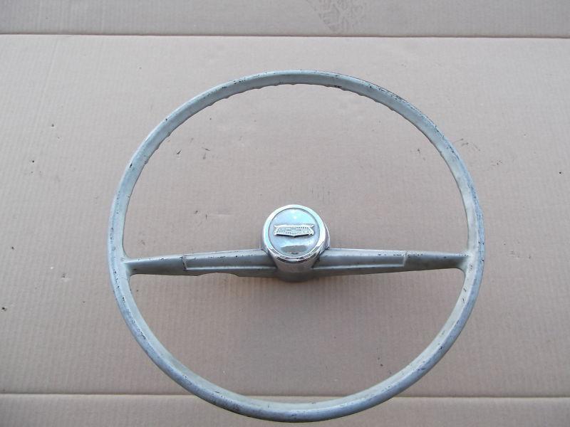 1957 chevy 150 black widow fuel injected business coupe150 steering wheel    