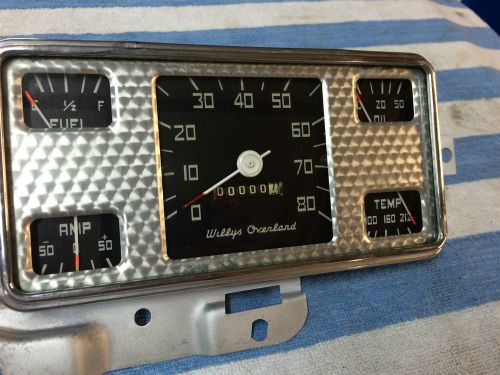 Willys overland jeepster1948-1949 complete set of restored and calibrated gauges