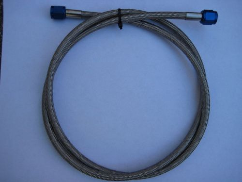 Nos/nitrous/nx/zex/holley/ big-pro shot-cheater 4an-4an-48&#034; blue line/hose kit!