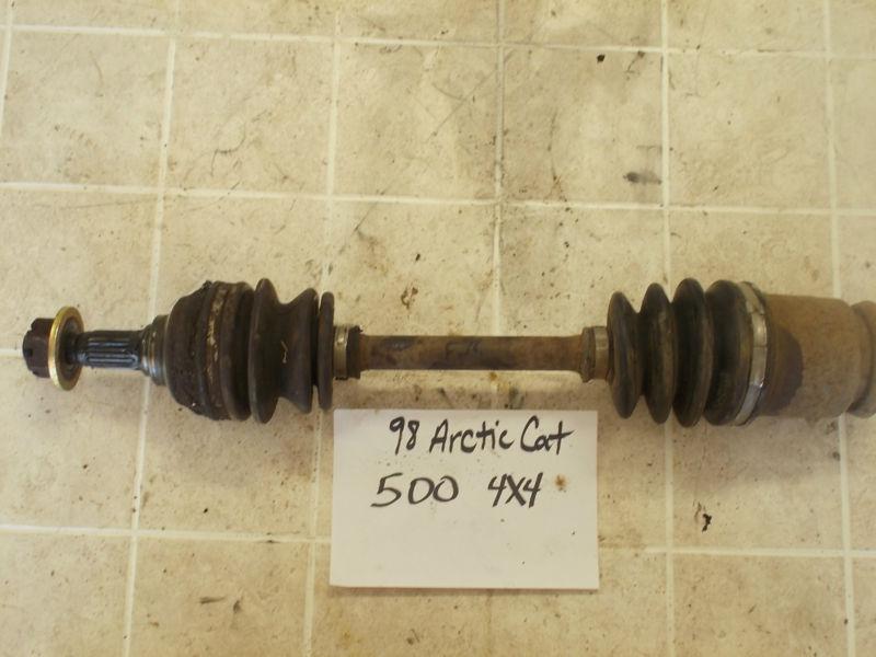 98 1998 arctic cat 500 4x4  front complete cv joint axle drive shaft rh right