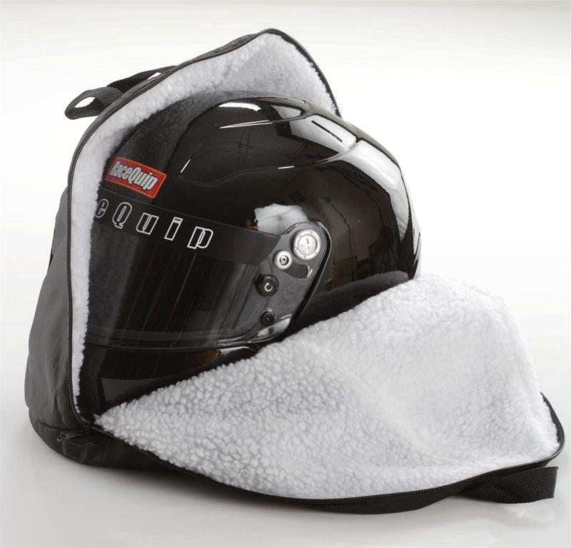 Racequip 300003  black helmet nylon zipper closure bags -  rqp300003