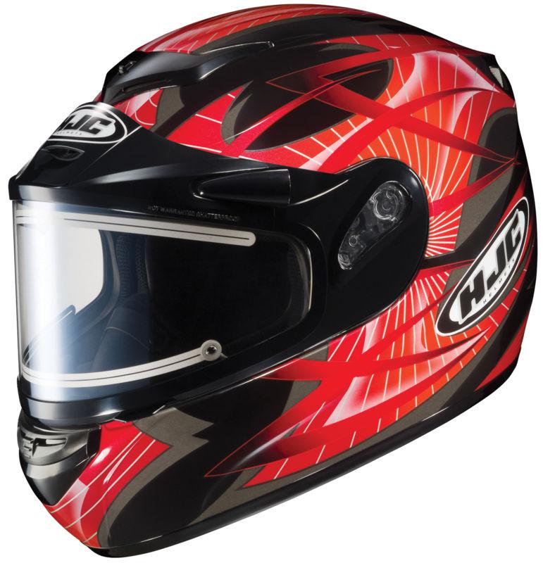Hjc cs-r2 storm full face motorcycle helmet electric shield red size xx-large