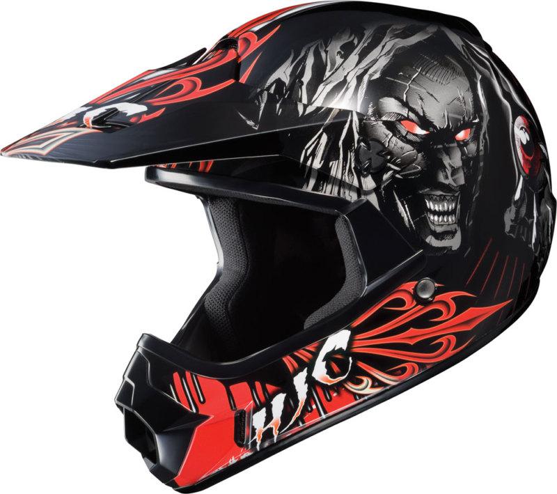 Hjc cl-xy youth vampiro  full face motocross helmet red size medium