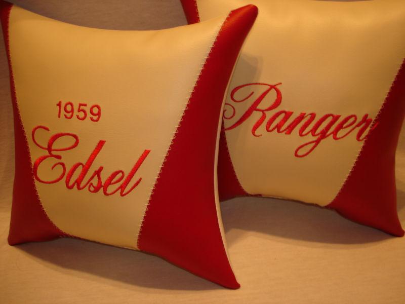  edsel (all models)  custom made pillow set. nice christmas gift! 12 colors. 