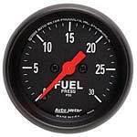Autometer z series-fuel press gauge 2-1/16" electrical 30 psi w/ 1/8 sender 2660