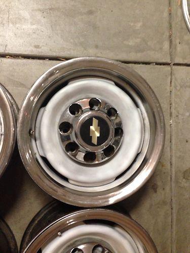 Purchase (4) Chevy 2500 3500 Vintage 8 Lug Rally wheels rims beauty