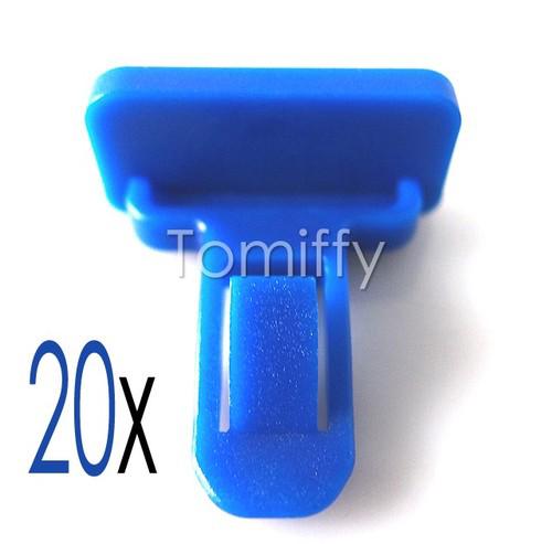 20x toyota lexus oem blue nylon fender flare bumper clips retainer 75392-35200