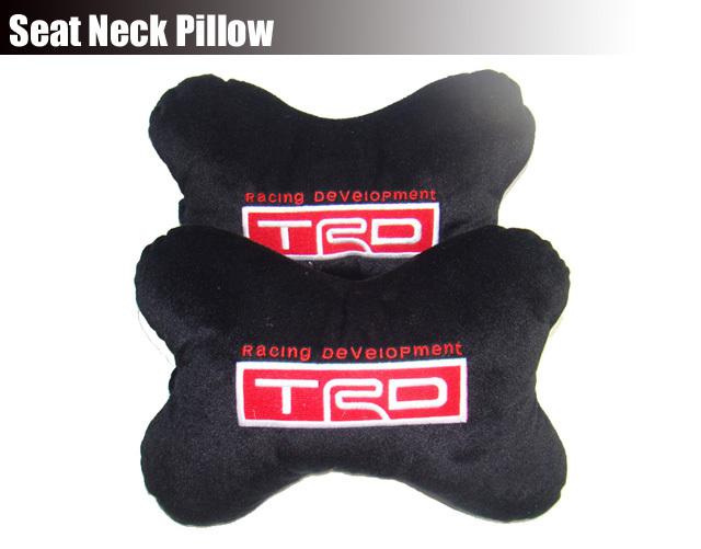 Pair trd plush soft seat neck rest pillow cushion pads camry mr2 corolla black