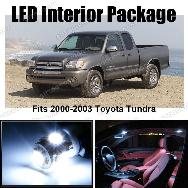 6x white led lights interior package deal toyota tundra