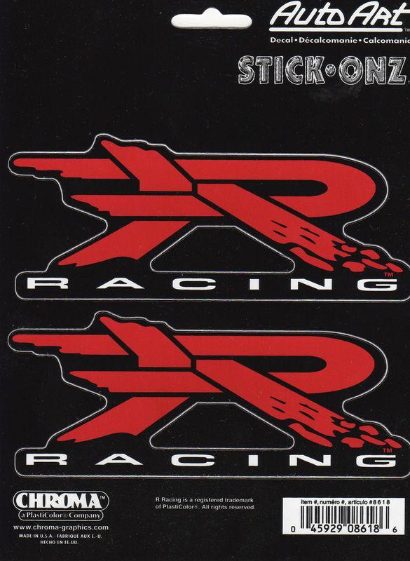 Red racing  decal