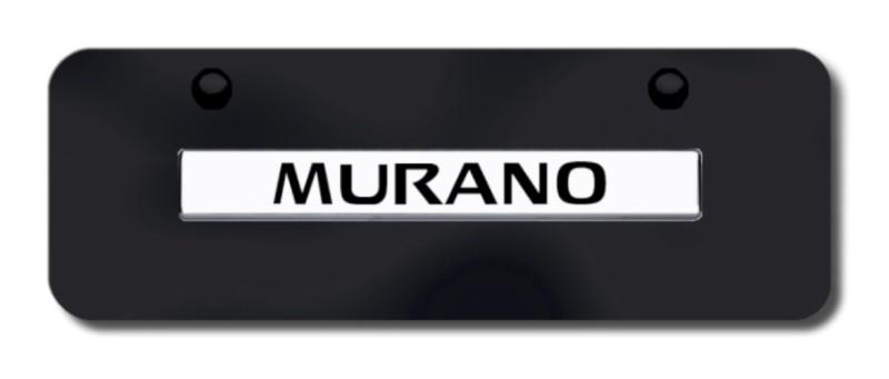 Nissan murano name chr/blk mini-license plate made in usa genuine