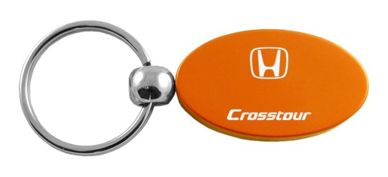 Honda crt orange oval keychain / key fob engraved in usa genuine