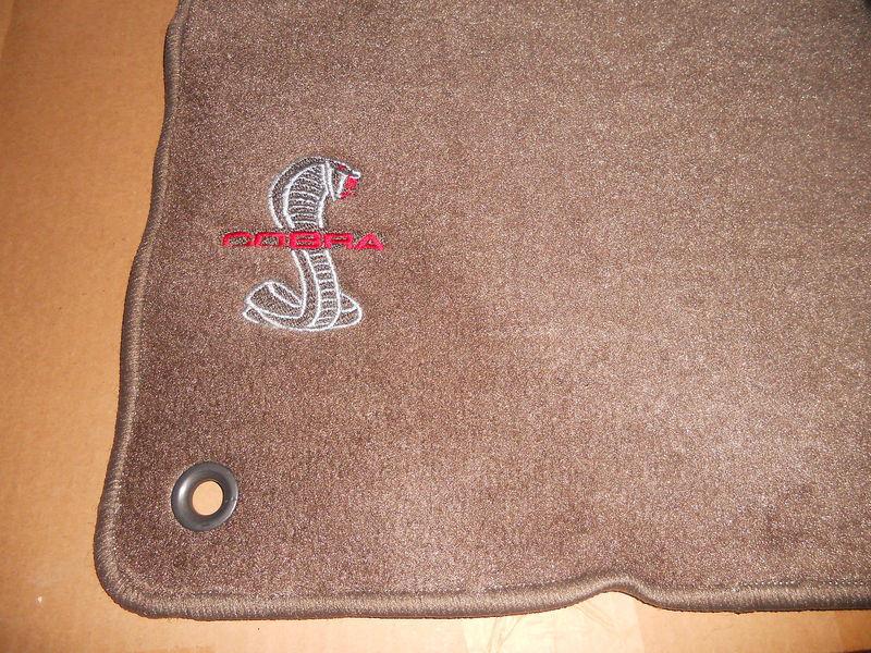 Nos new ford 1994 - 2004 ford mustang svt cobra factory floor mats set parchment
