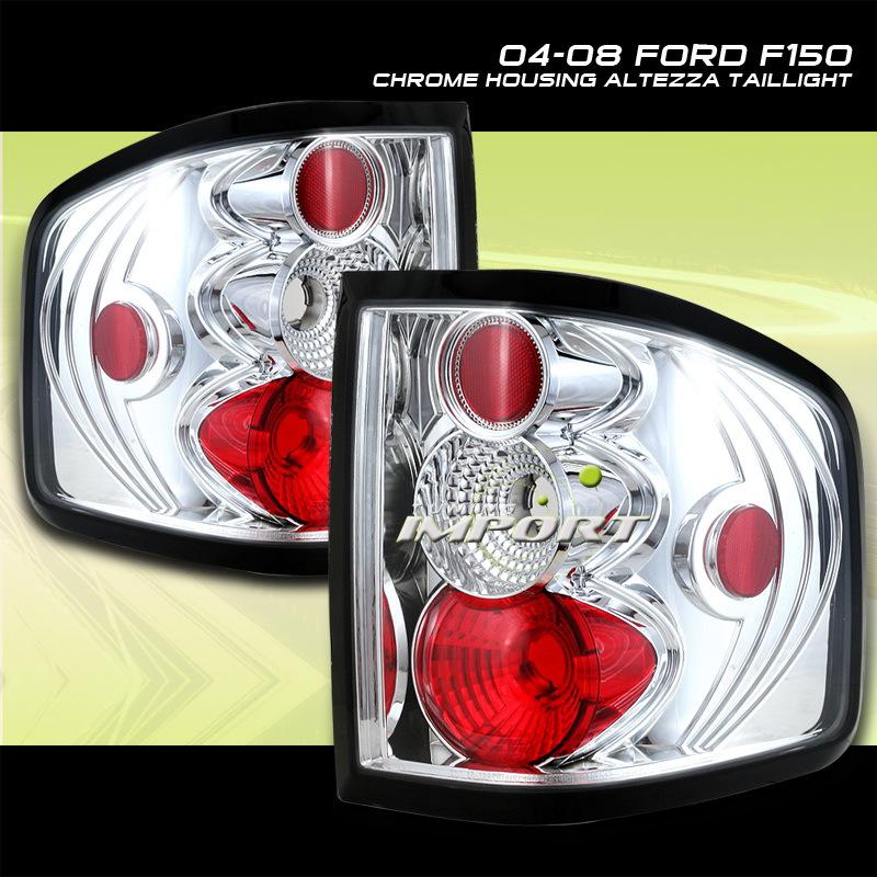 04-08 ford f150 flareside chrome altezza tail lights lamps fx4 off road 2dr 4dr