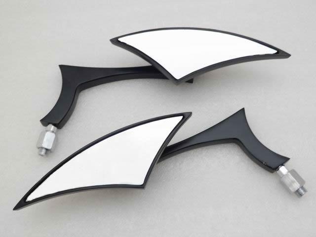 Black mini custom side mirrors for harley davidson sportster dyna softail