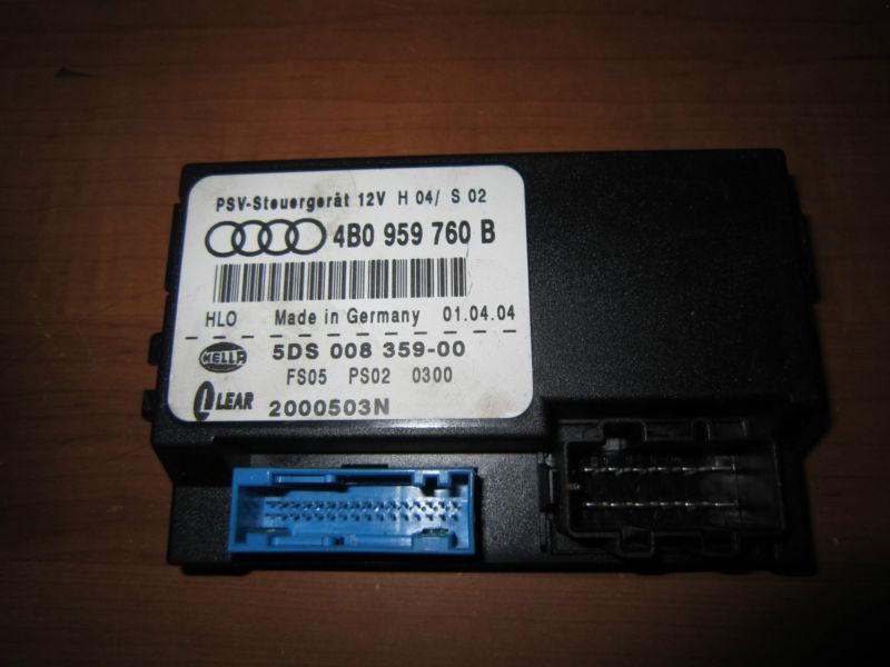 2004 audi a6 lh front seat memory adjustment control module 4b0959760b  used oem