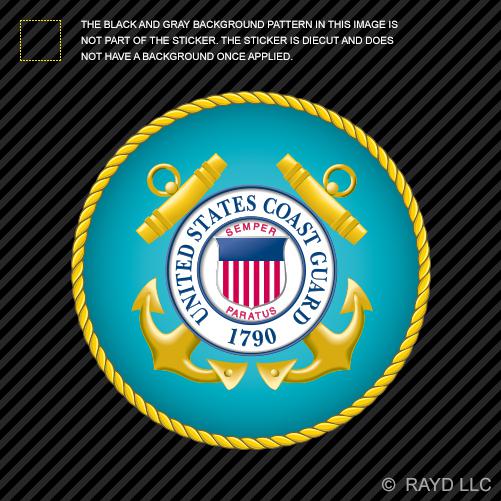 Coast guard seal sticker decal self adhesive vinyl department of homeland