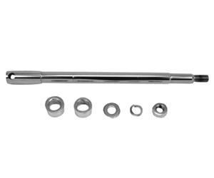 3e8a8 v-factor chrome plated axle kit front axles, spacers & nuts for most harl