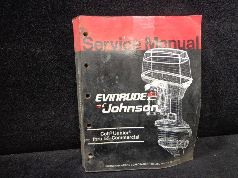 Factory service manual #507546 for 1987 johnson/evinrude colt jr. -55hp outboard