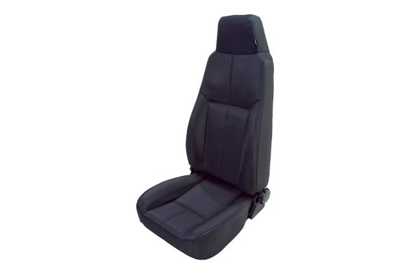 Rugged ridge 13403.15 - 76-86 jeep cj front black denim seat w recliner