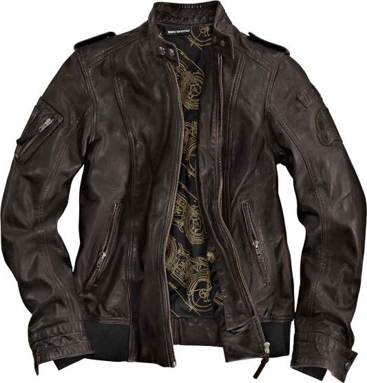 Bmw genuine motorcycle heritage ladies' leather jacket dark brown size xl