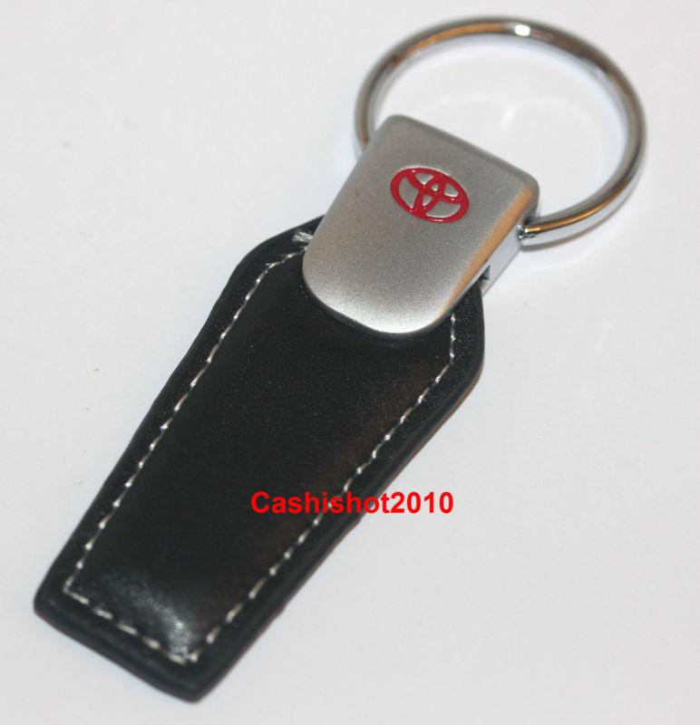 Toyota leather pull key chain ring supra corolla pirus tacoma rav4  runner yaris
