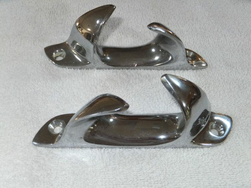 Large chrome skene-type cleats from old chris craft