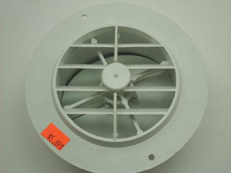 Walnut rv air conditioning rotaire register white #08-0228