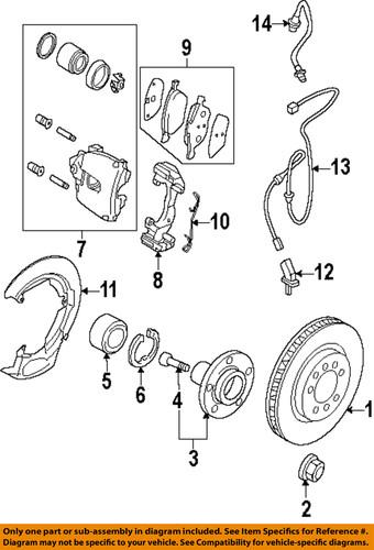 Mazda oem bbm233047 wheel bearing/front wheel bearing