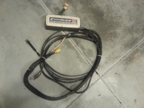 Evinrude selectric side mount control box w 14ft cables 