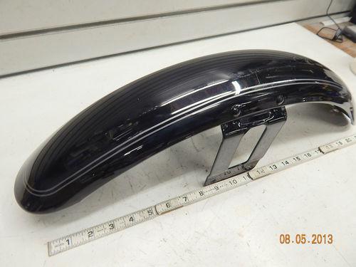 Front fender harley sportster dyna black silver pin superglide low rider 883 120