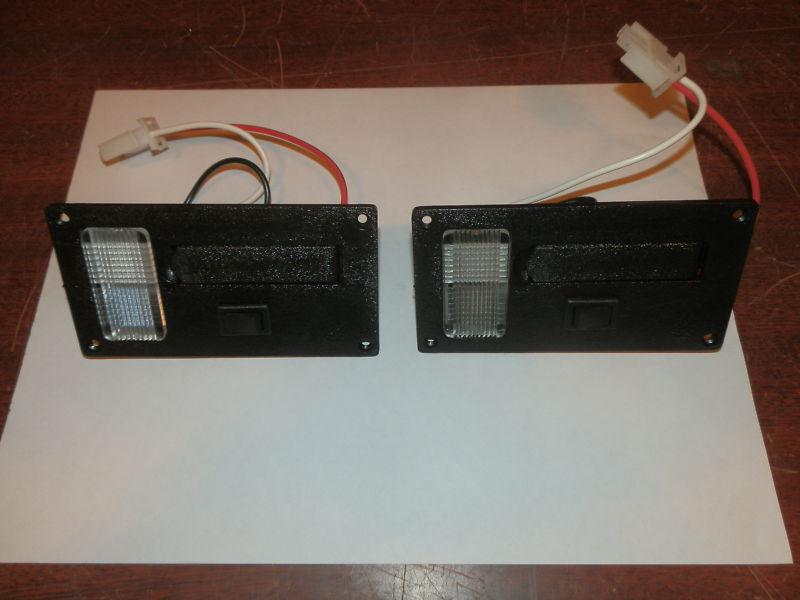 12 volt set of two black interior lights ( new )