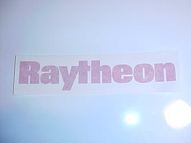 New raytheon decal  (red) 