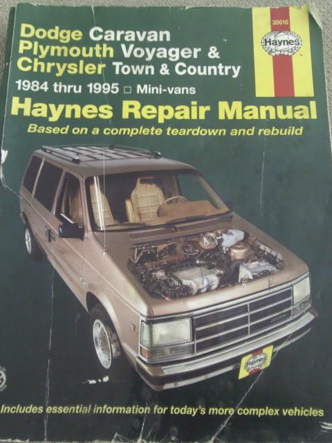 Haynes 30010 repair / service manual-repair manual dodge caravan voyager t&c