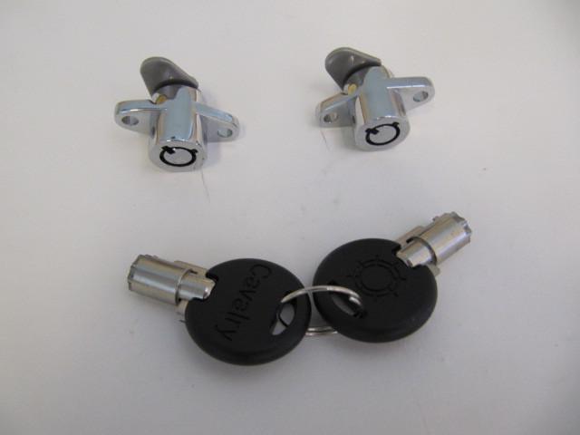 Set of locks with keys for harley davidson flh hard saddlebags