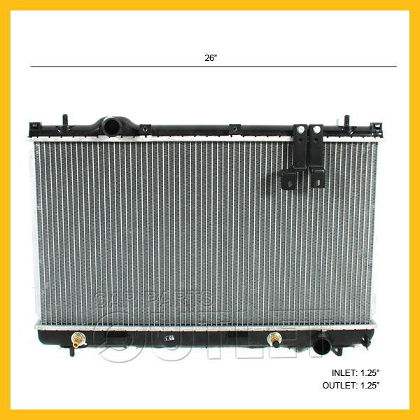 00-04 dodge neon cooling radiator for l4 3-spd auto aluminum core w.toc new 2363