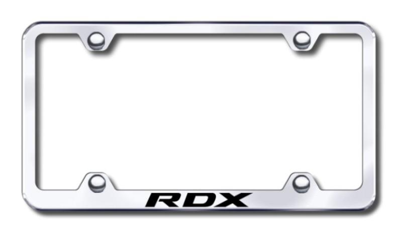 Acura rdx wide body  engraved chrome license plate frame -metal made in usa gen