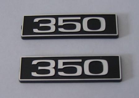 350 emblems new pair emblem