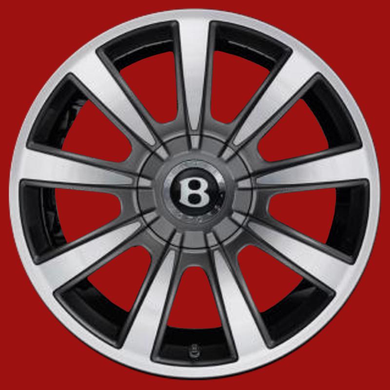 Bentley continental 2012, 19" factory oem wheel rim machined #98406 #3w060125an