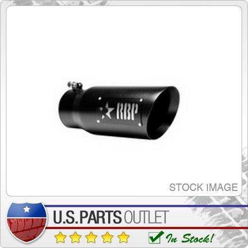 Rbp 45124-7 304 stainless steel exhaust tip angle cut black 4" to 5" x 12" l