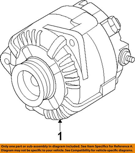 Nissan oem 23100zw40bre alternator/generator/alternator