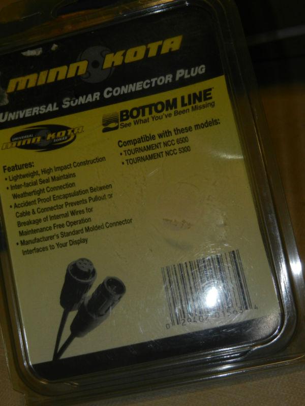 Minn kota mkr-us-2 universal sonar boat adapter plug bottom line ncc 6500 5300