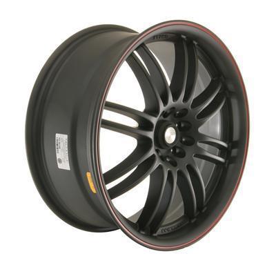 Summit racing f16 matte black wheel 18"x8" 5x110mm bc