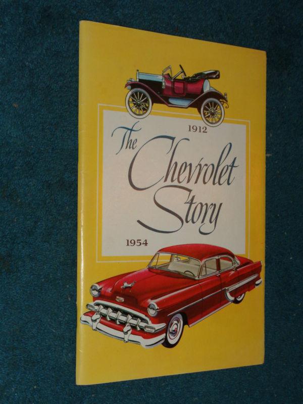 1954 chevrolet story /  book / manual / original car and truck