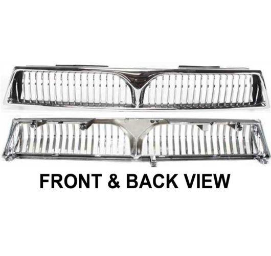 99-01 mitsubishi galant chrome & black front end grille grill